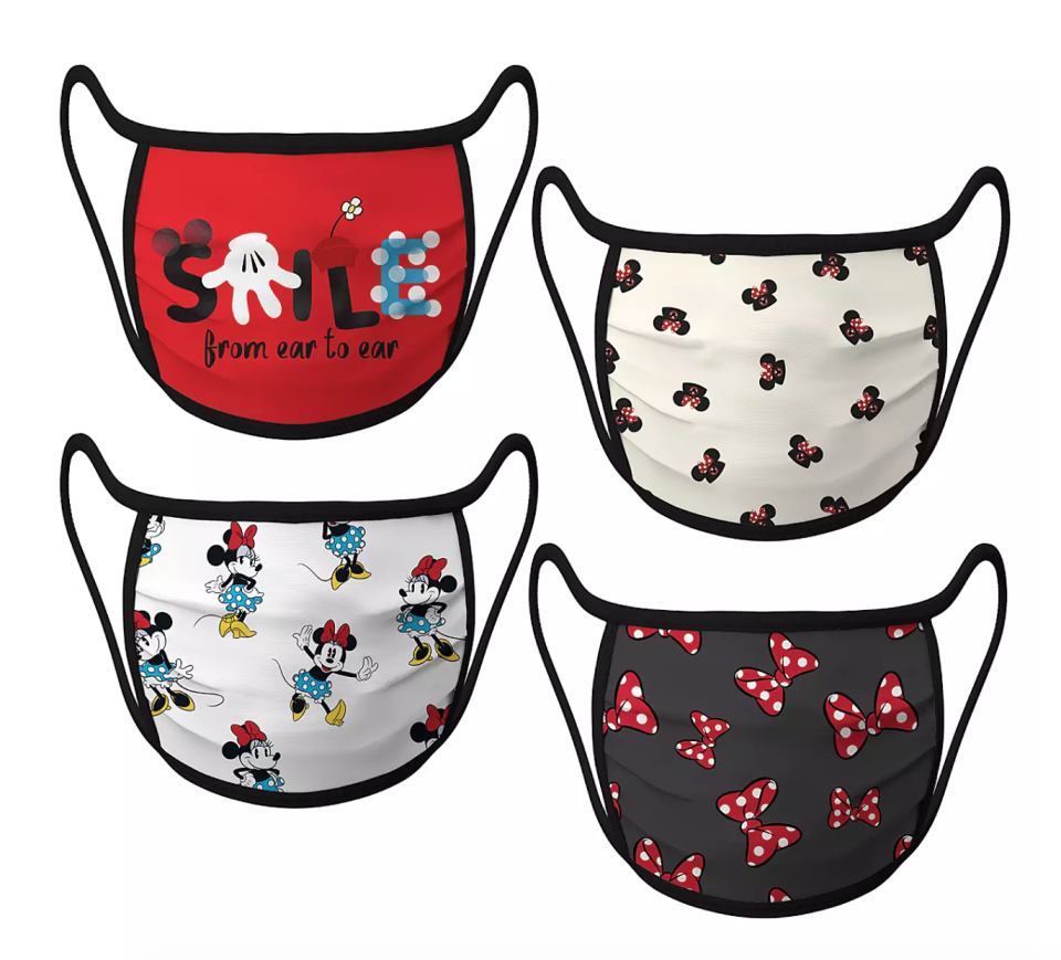 Cloth Face Masks 4-Pack – Minnie Mouse. Image via Disney.