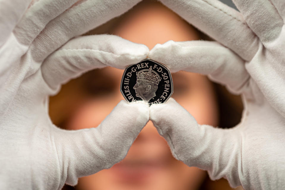 King Charles III coronation coins unveiled. Photo: PA