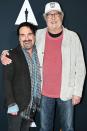 Johnny Galecki reunites with Chevy Chase at the Academy of Motion Picture Arts and Sciences 30th anniversary screening of <i>National Lampoon’s Christmas Vacation</i> at the AMPAS Samuel Goldwyn theatre in Beverly Hills on Thursday.