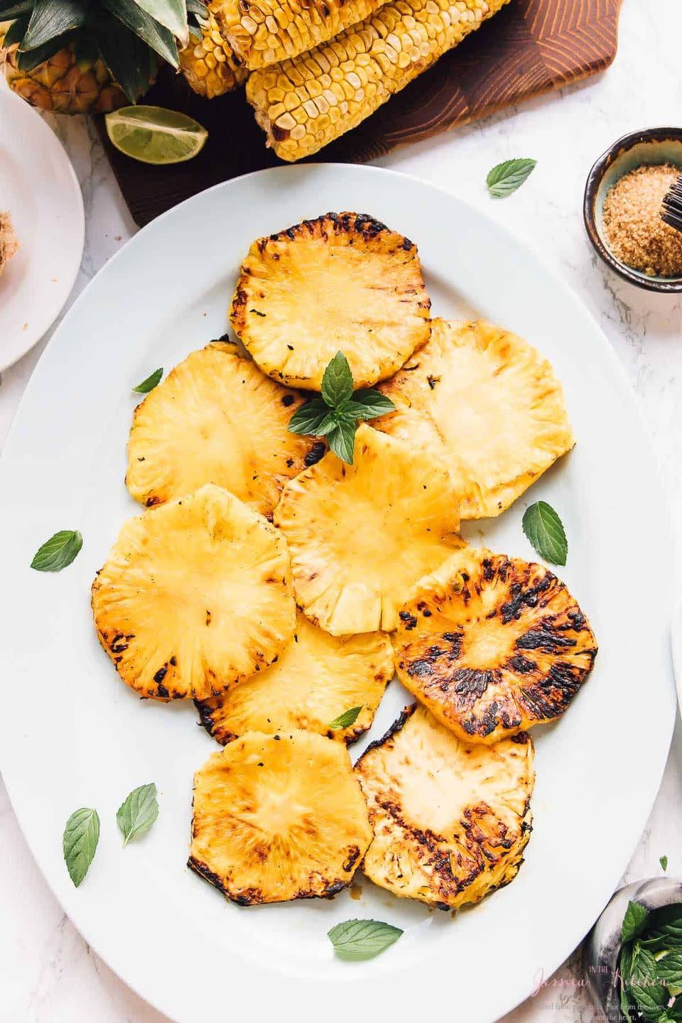 campfire desserts grilled pineapple