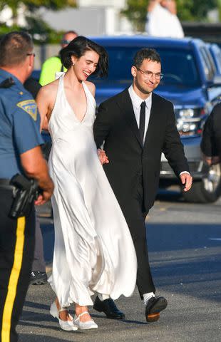 <p>TheImageDirect.com</p> Margaret Qualley and Jack Antonoff at their wedding