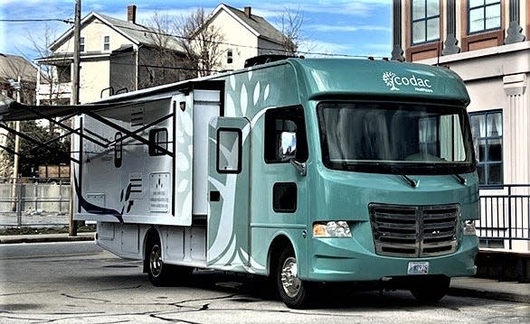 The CODAC mobile unit in Woonsocket can dispense methadone and offer counseling and other services to those with opioid use disorder.