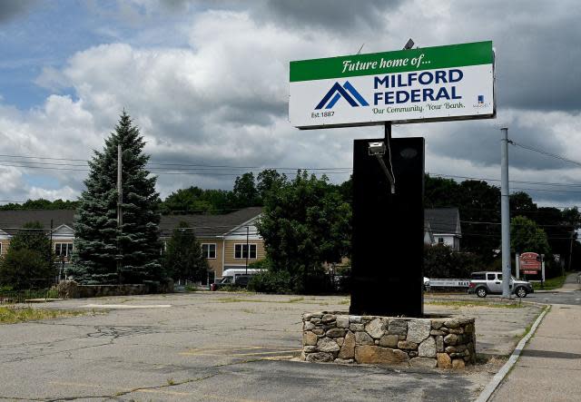 The Milford Planning Board has approved a plan in which Milford Federal bank will construct a new branch office at 67 Medway Road (Route 109), site of the former Richard's Roadhouse restaurant.