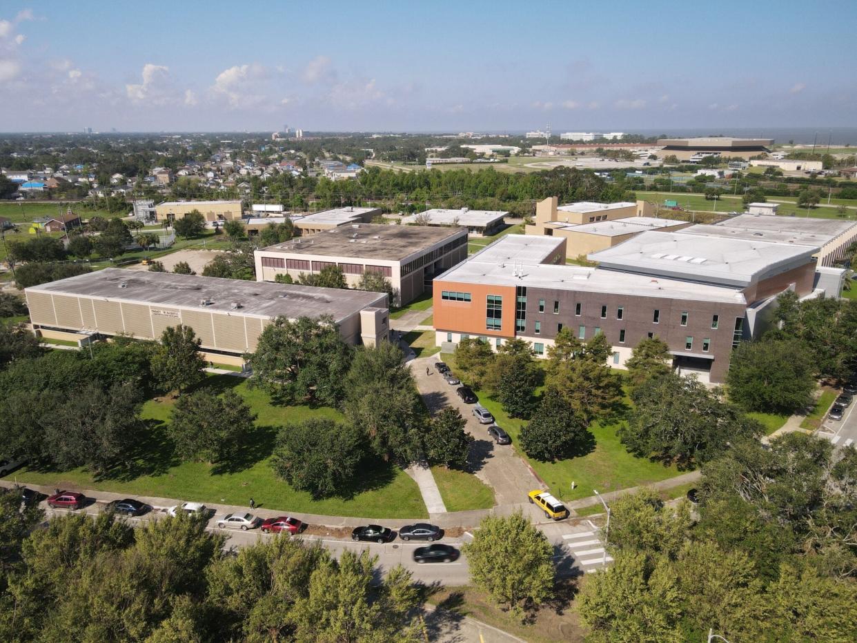 Aerial view of Southern University at New Orleans