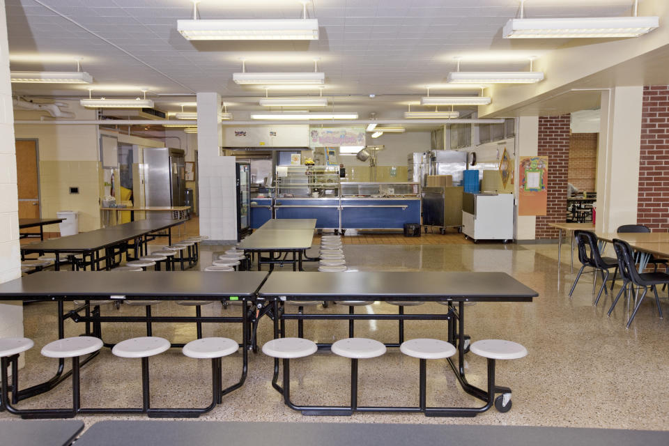 a school cafeteria