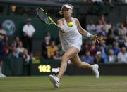 Britain Tennis - Wimbledon - All England Lawn Tennis & Croquet Club, Wimbledon, England - 30/6/16 Canada's Eugenie Bouchard in action against Great Britain's Johanna Konta REUTERS/Andrew Couldridge