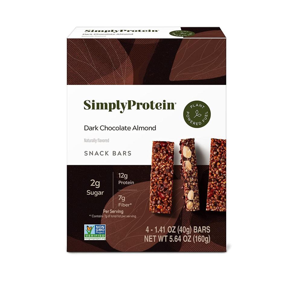 Simply Protein Dark Chocolate Almond Snack Bars