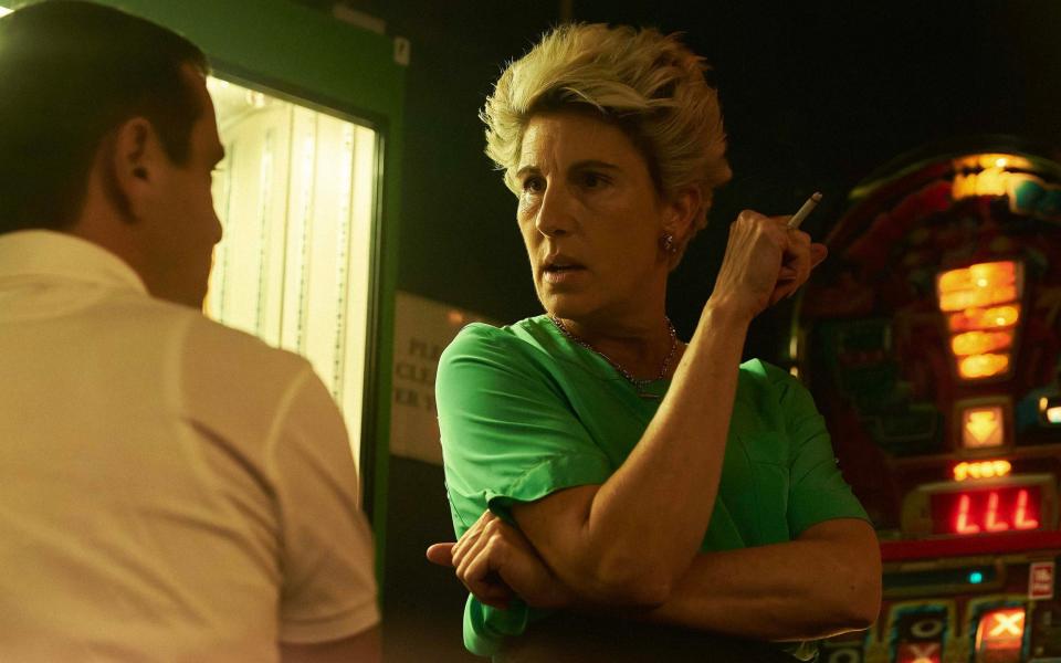 Tamsin Greig as Cecilia Logan in Sexy Beast