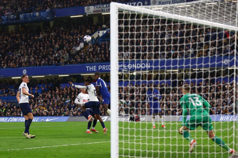 Chalobah’s header looped in to give Chelsea the lead (Action Images via Reuters)