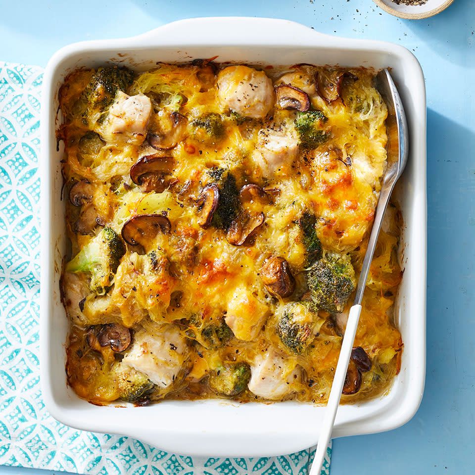 Chicken-Spaghetti Squash Bake