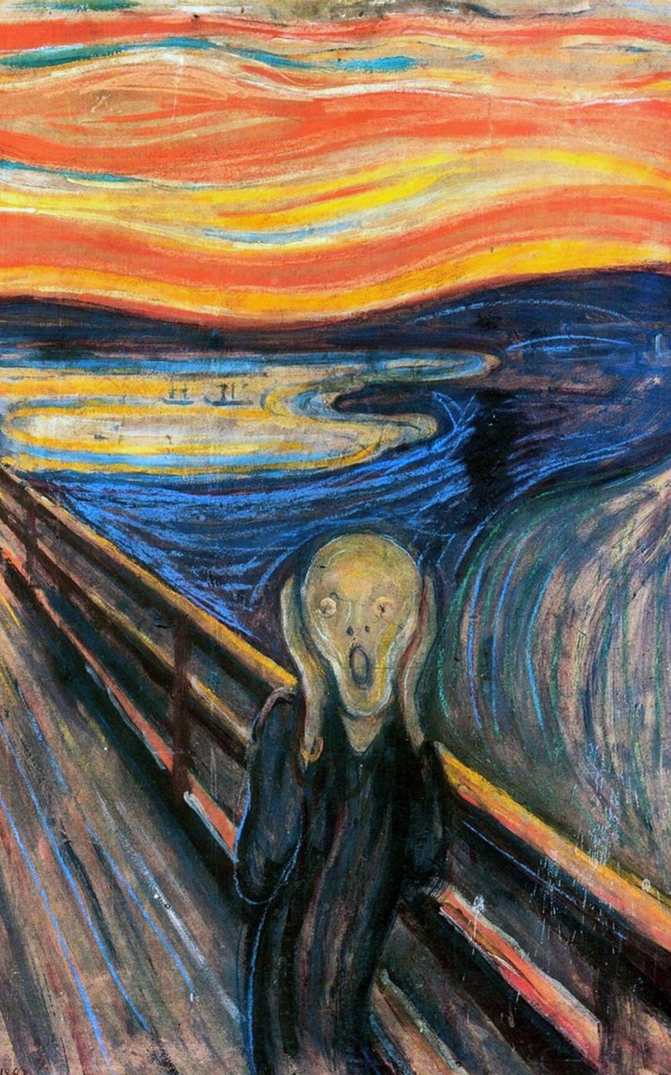 The earliest version of The Scream, plus 'graffiti', by Edvard Munch - Getty Images Contributor