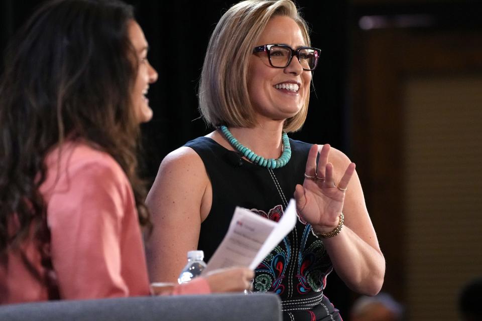 Sen. Kyrsten Sinema at Enchantment Resort on May 3, 2024, in Sedona.