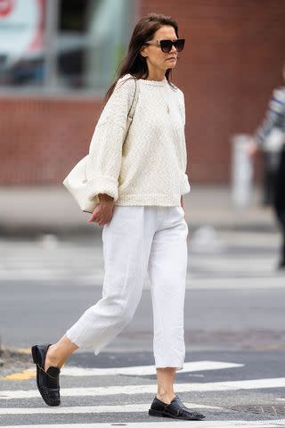 Katie Holmes Loves Wide Leg Pants for Summer