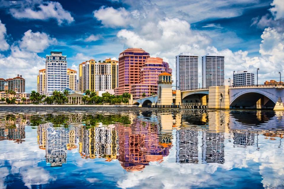 Florida’s Palm Beach and West Palm Beach have seen their millionaire populations rise by 93% in the last 10 years. SeanPavonePhoto – stock.adobe.com