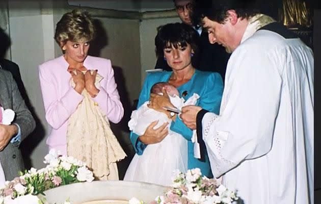 Diana attended the Domenica's christening as her godmother.