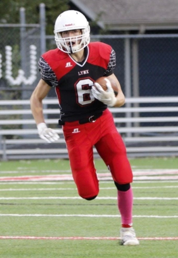Junior wide receiver Landon Dulaney missed his sophomore season due to injury but will be a consistent long ball threat for Brandon Valley this season.