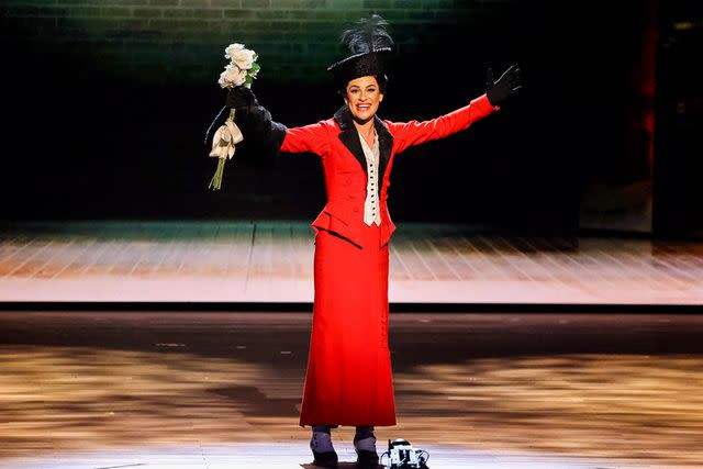 <p>Michele Crowe/CBS via Gett</p> Lea Michele performing at the 2023 Tony Awards