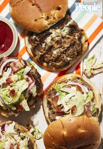 <p>Jen Causey</p> Brooke Williamson's Blue Cheese & Bacon Burgers