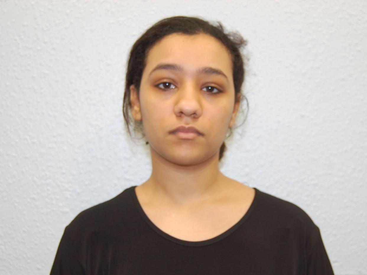 Rizlaine Boular, 22, took over her sister's terror plot after she was arrested and charged: Metropolitan Police