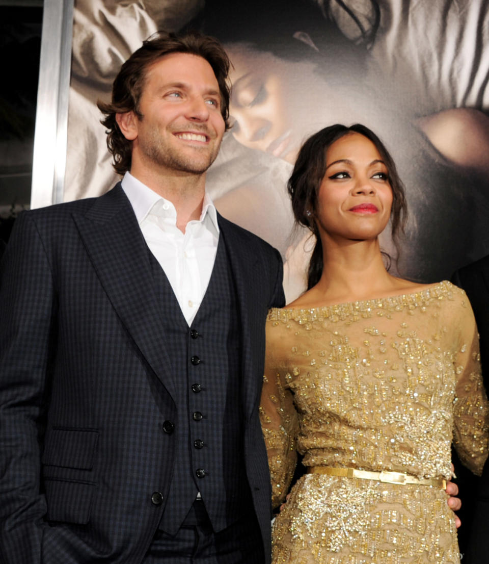 Bradley Cooper and Zoe Saldana