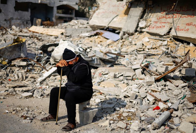 Aftermath of a deadly Israeli strike, in Rafah