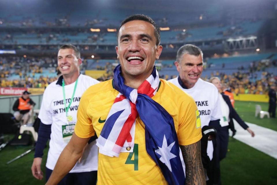 Tim Cahill scored the goal which sent Australia to the World Cup (Getty Images)