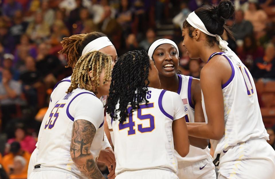 Georgia took on LSU in the SEC Women's Basketball Tournament  quarterfinals at the Bon Secours Wellness Arena in Greenville, S.C. Friday, March 3, 2023. 