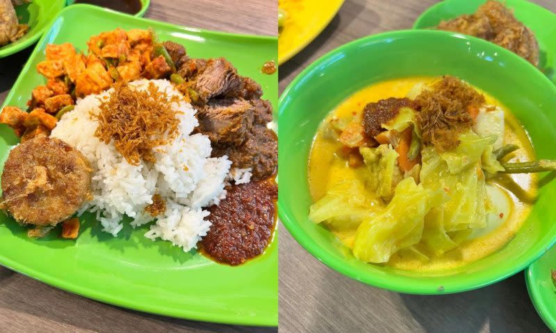 one punggol hawker centre guide - rendang nation food