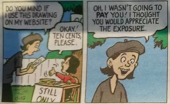 This comic strip nailed exactly what it’s like to be a freelance creative in just four panels