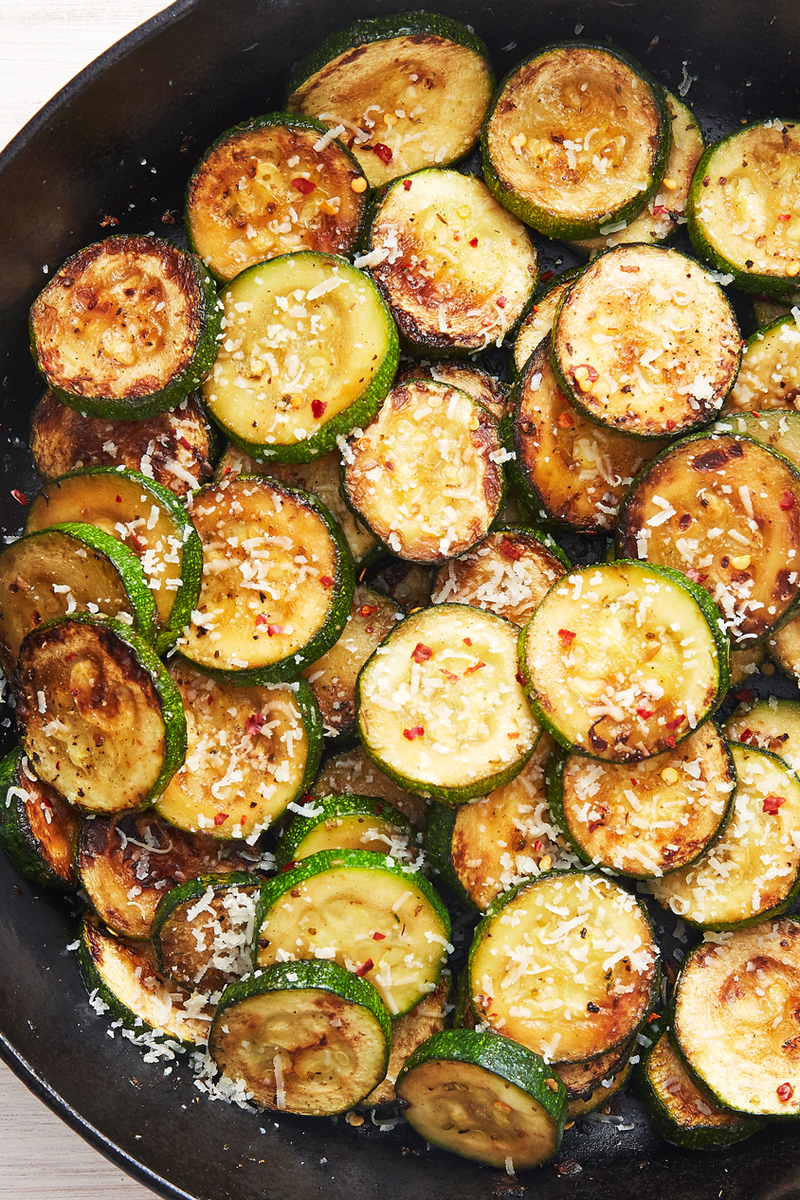 Garlic-Parm Courgette Sauté