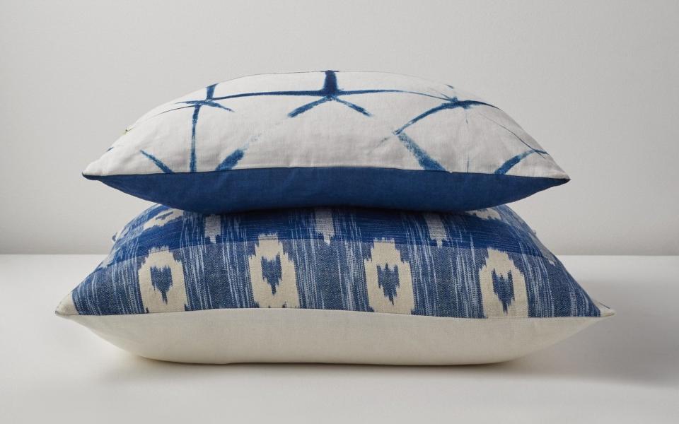  Leaf Shibori cushion cover (£60, toa.st/uk)