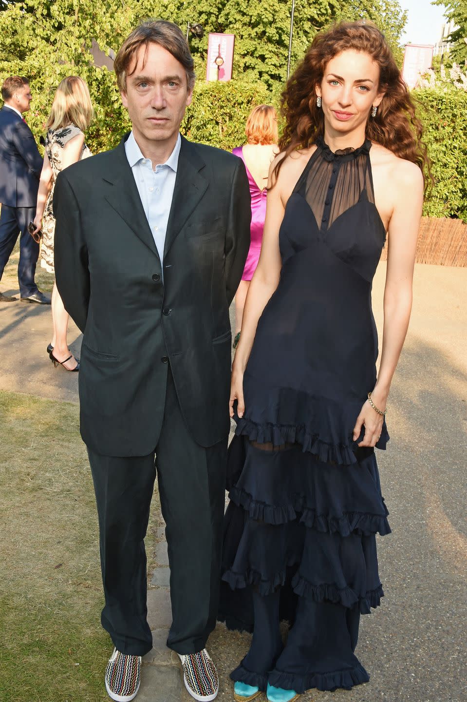 david cholmondeley, marquess of cholmondeley, attends the serpentine gallery summer party with his wife