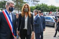 <p>Carla Bruni Sarkozy et Franck Louvrier. </p>