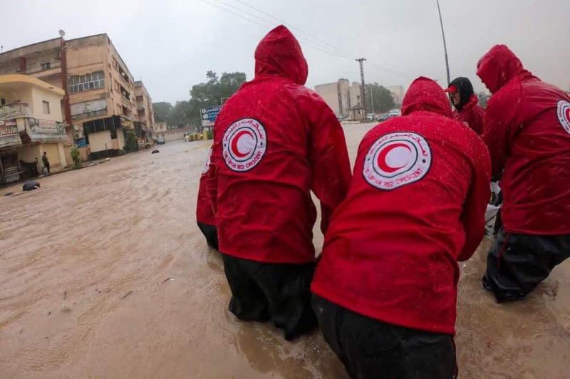Storm Daniel hit the north-eastern part of Libya affecting thousands of people, killing at least 5,000 people. Teams and volunteers from Libyan Red Crescent were the first on the ground, evacuating people and providing first aid and search and rescue efforts. Photo courtesy of International Federation of Red Cross and Red Crescent Societies/Facebook