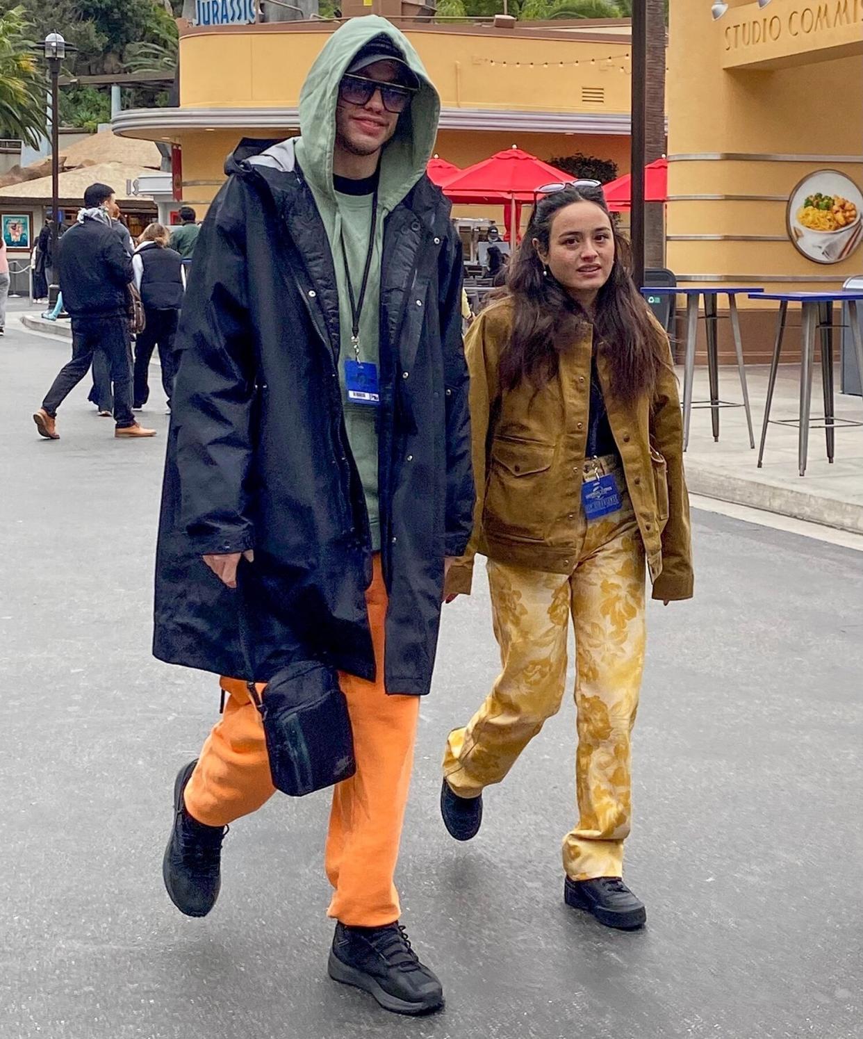 *EXCLUSIVE* Pete Davidson and his girlfriend spend the day at Universal Studios