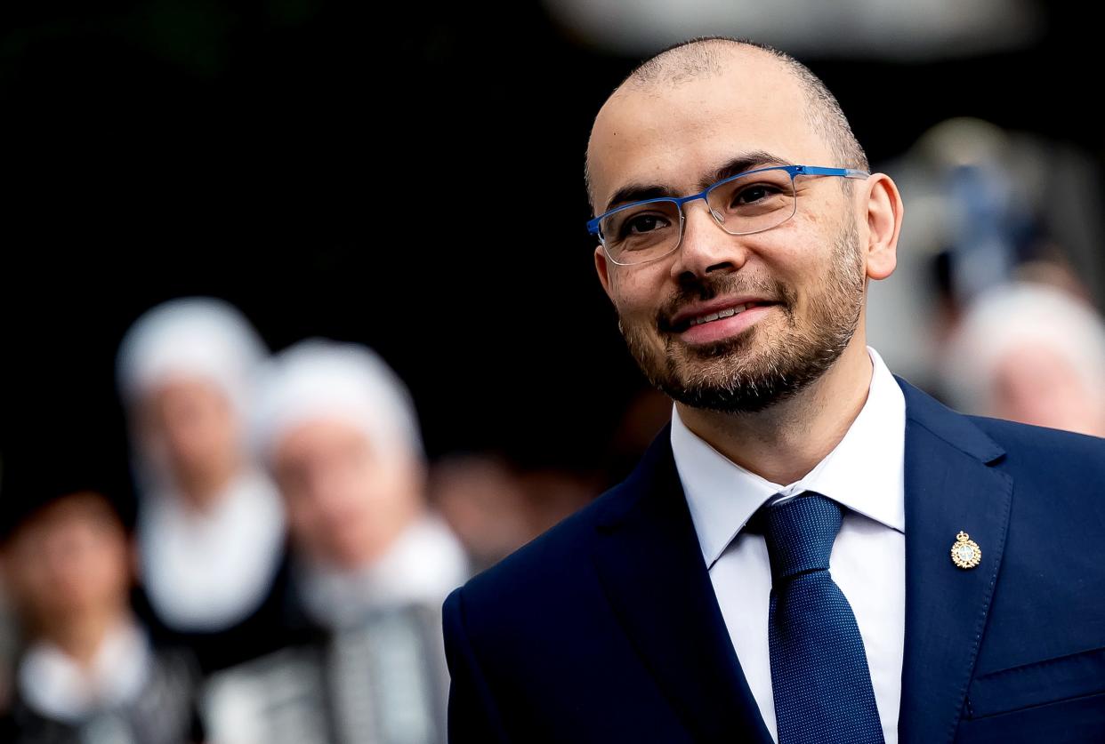 Demis Hassabis arrives at the "Princesa de Asturias" Awards 2022 at Teatro Campoamor on October 28, 2022 in Asturias, Spain.