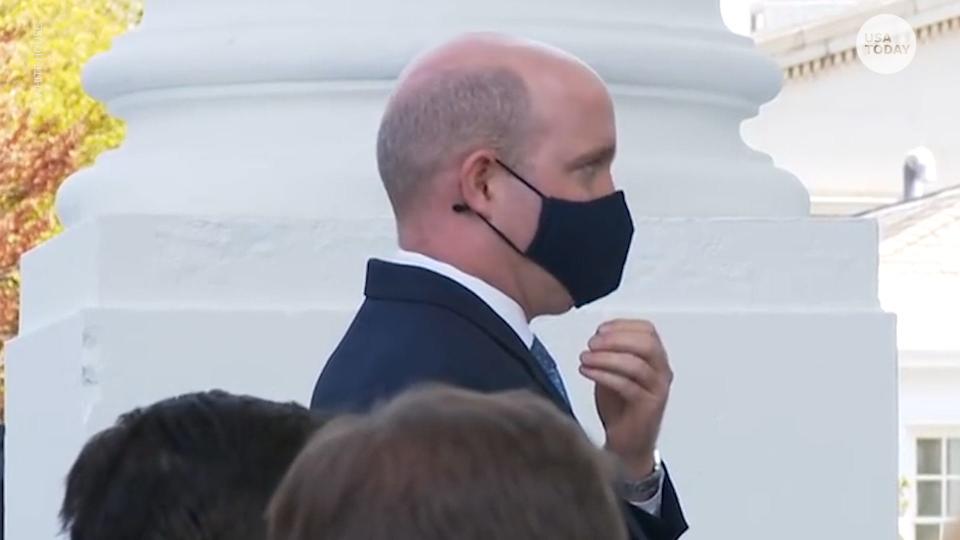 President Trump asked a Reuters journalist to remove his face mask while asking a question during a news conference at the White House.