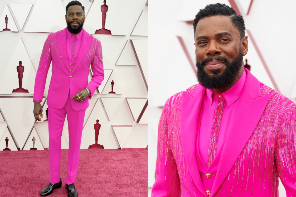 In this handout photo provided by A.M.P.A.S., Colman Domingo attends the 93rd Annual Academy Awards at Union Station on April 25, 2021 in Los Photo by Chris Pizzello-Pool/Getty Images) (Photo by Matt Petit/A.M.P.A.S. via Getty Images)