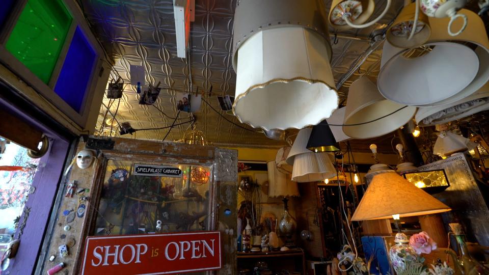 The interior of Junktiques on North Winooski Avenue in Burlington's Old North End, photographed April 28, 2022.