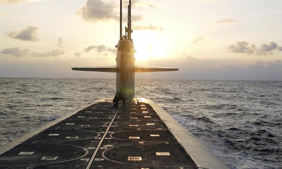 <span>Photograph: Lt. Rebecca Rebarich/AP</span>