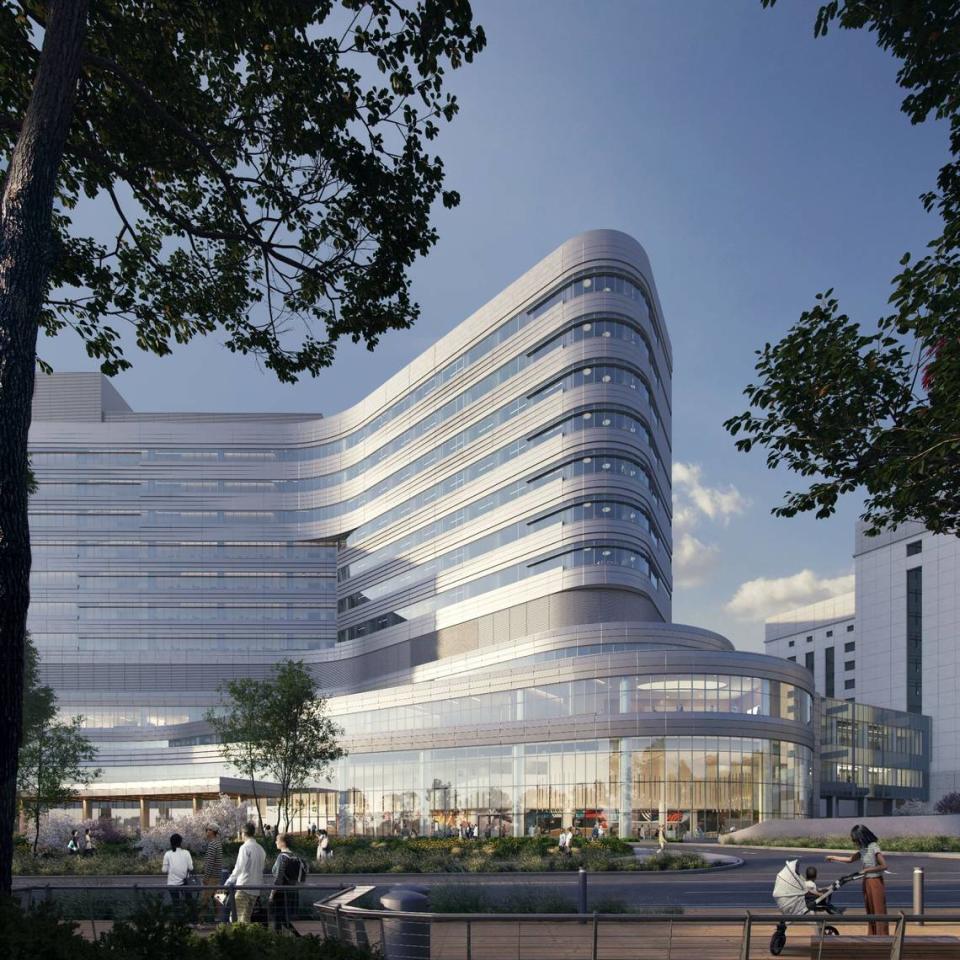 The 12-story tower will cost an estimated $900 million and will be operational by 2027, according to Atrium Health. Courtesy of Atrium Health