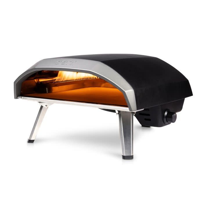 <p><strong>Ooni</strong></p><p>williams-sonoma.com</p><p><strong>$599.95</strong></p><p>Soothe their yearning for a woodfired oven with this easy to setup, portable pizza oven that heats up to a whopping 932 degrees and can bake up a true Neapolitan-style pizza in a minute flat. </p>