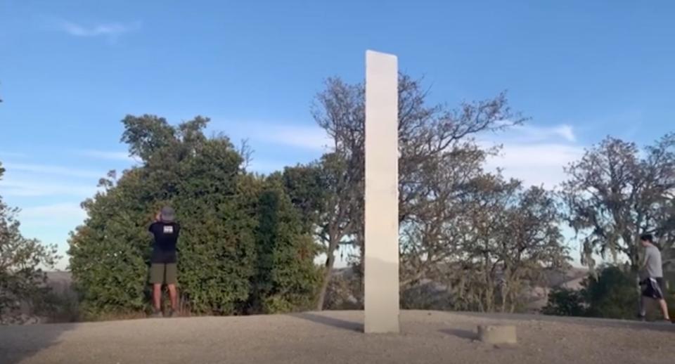A third monolith has now been spotted at Pine Mountain in Atascadero, California.