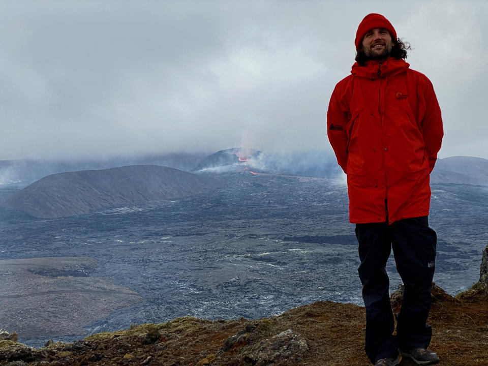 Producer Shane Boris on location.