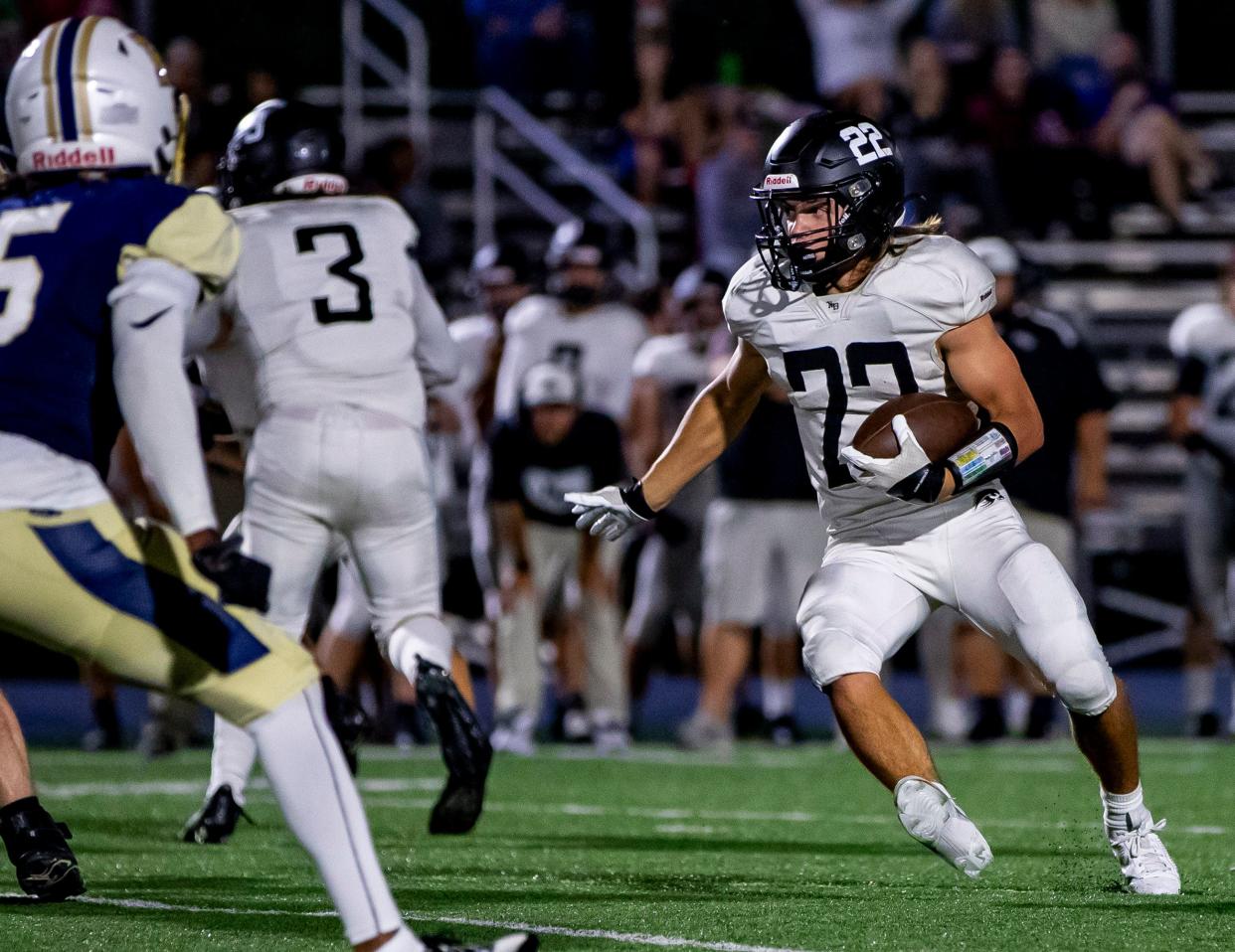 North Buncombe senior running back Hayden Burnette is one of several tailbacks North Buncombe will replace this season.