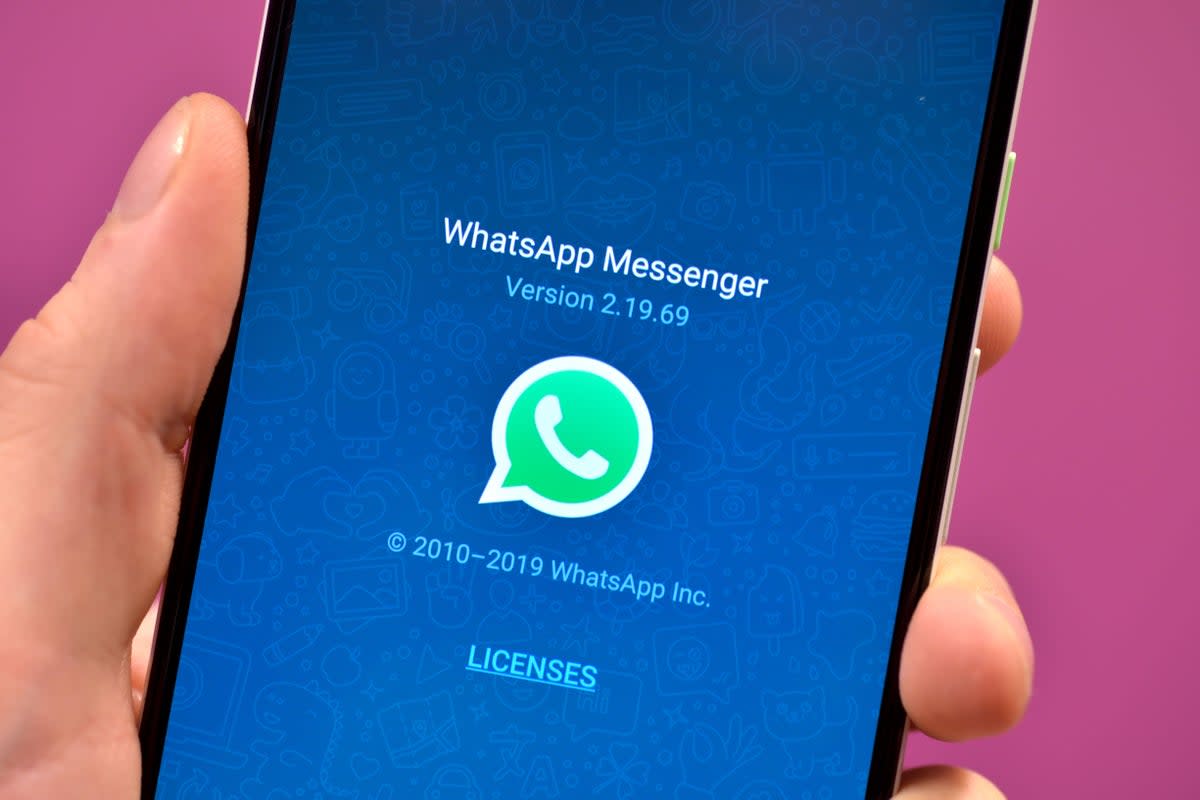 WhatsApp will no longer broadcast your decision to leave a group chat to its remaining members (Nicholas T Ansell / PA)