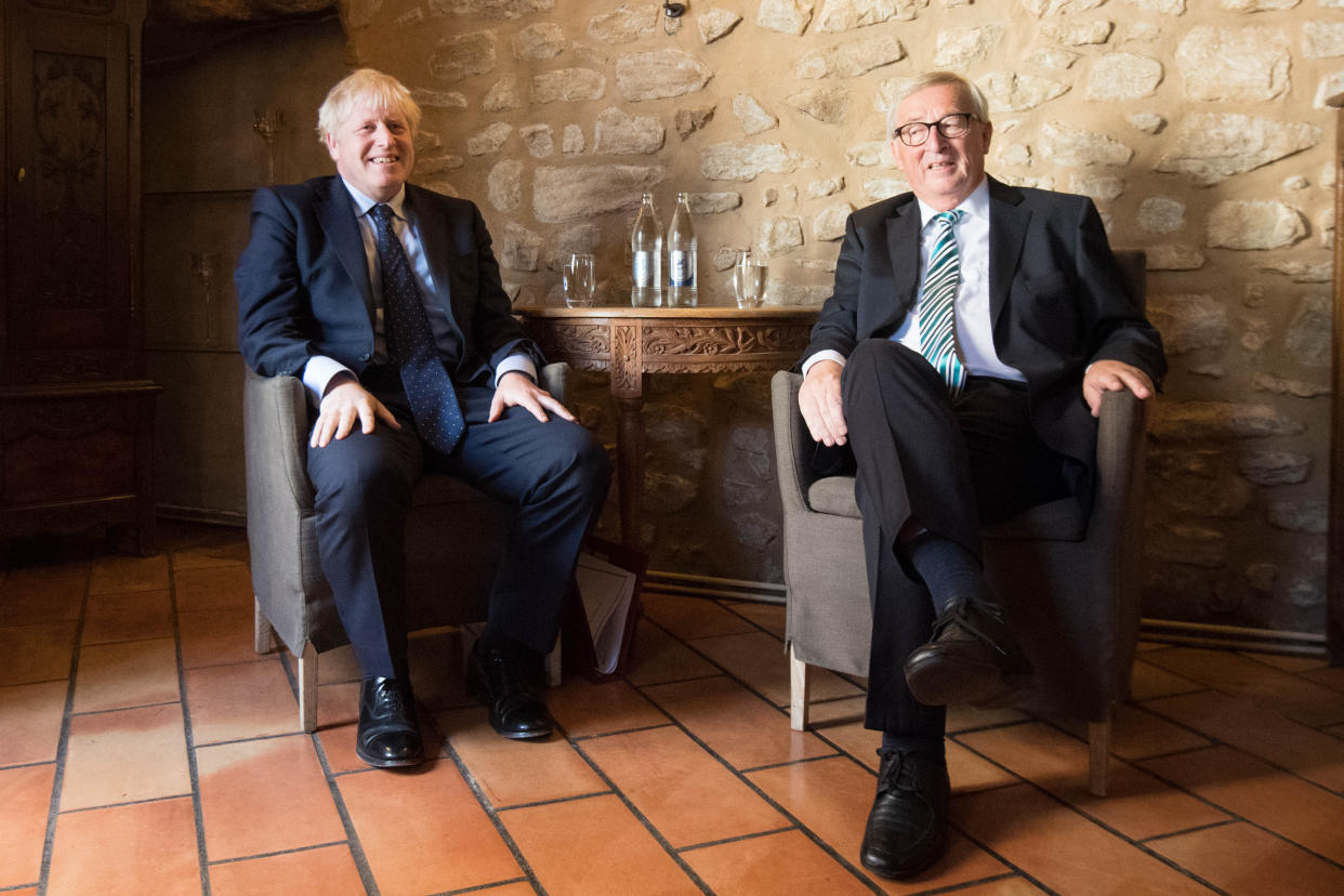 Boris Johnson and Jean-Claude Juncker met in Luxembourg to discuss Brexit over lunch this week (PA Images)