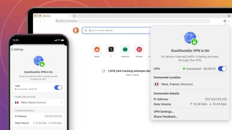 DuckDuckGo加入瀏覽器提供VPN服務競爭，額外加入外洩隱私移除與身分遭竊恢復服務