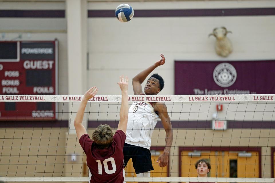 Will Chariho have an answer for Ephraim Abhulime, La Salle's explosive middle hitter, in Saturday's State Championship match?