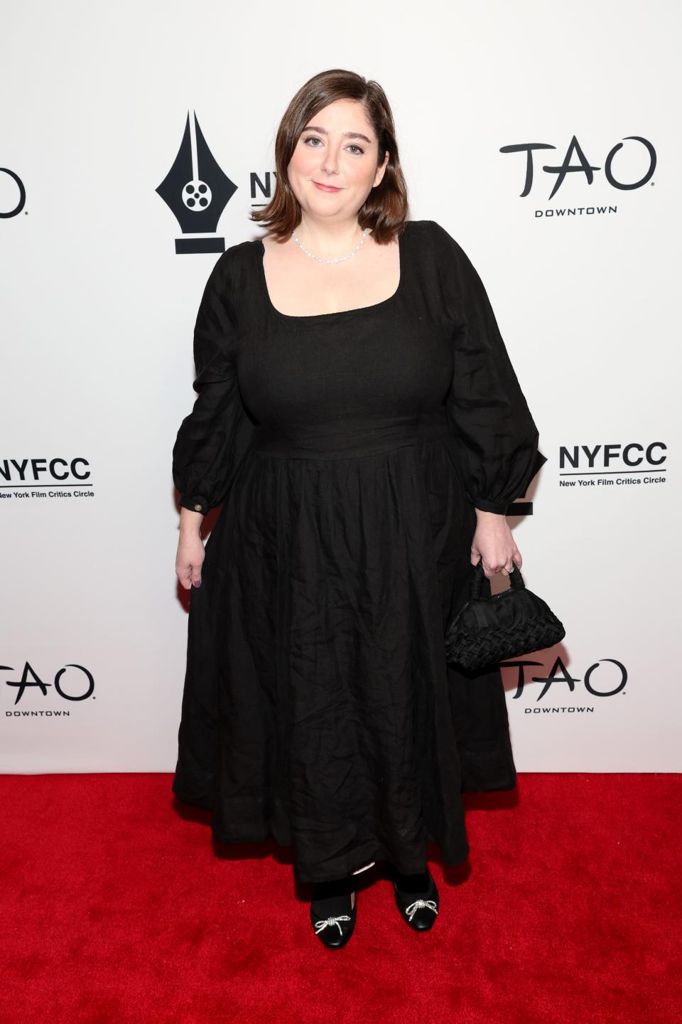 "May December" screenwriter Samy Burch at Wednesday's NYFCC Awards.
